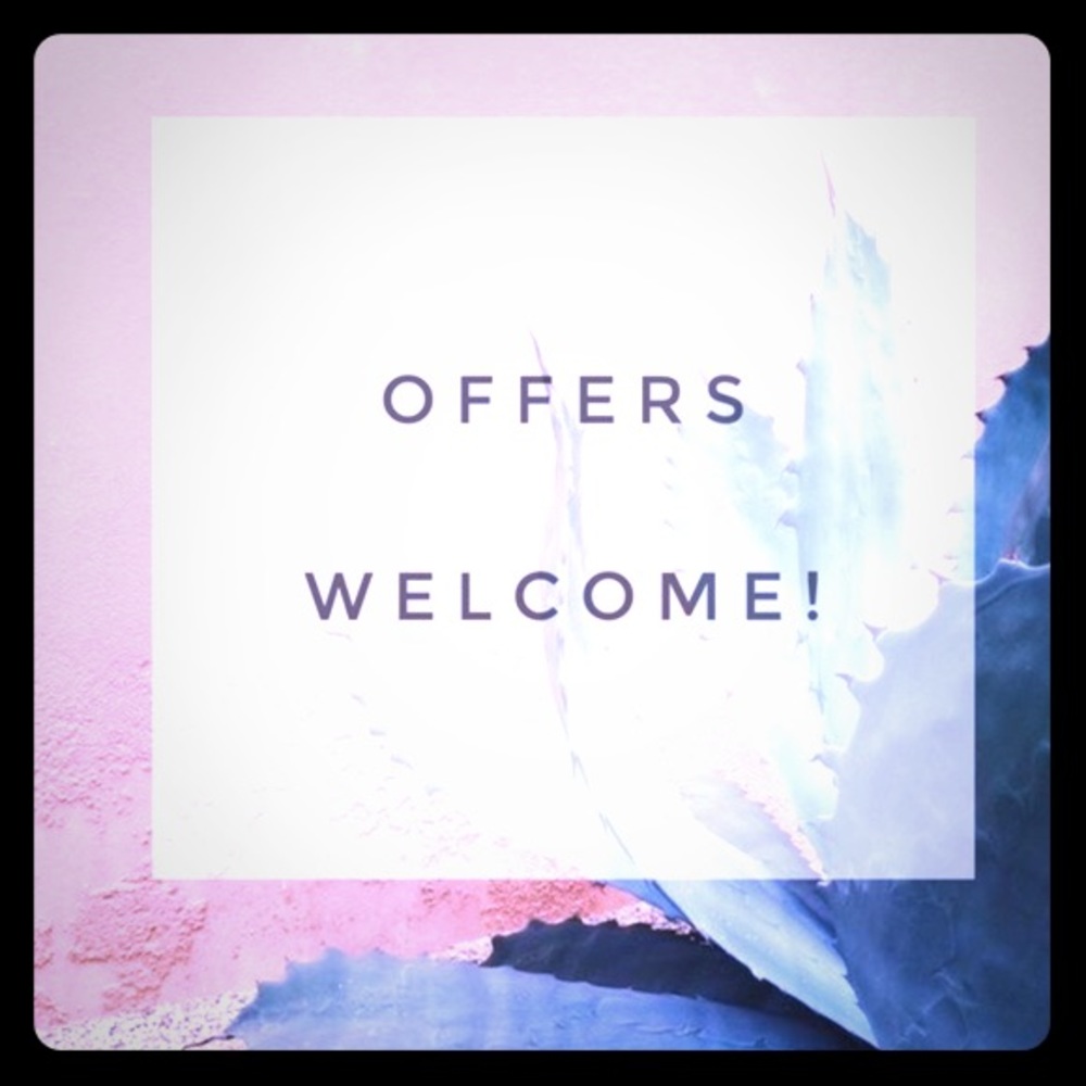 Offers are welcomed.